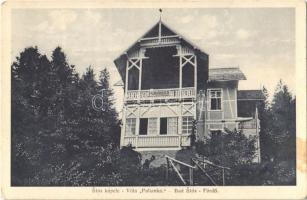 Stószfürdő, Stoósz-fürdő, Kúpele Stós; Polianka villa / villa