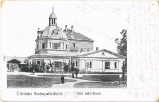 1902 Stubnyafürdő, Túróchévíz, Stubnianske Teplice, Turcianske Teplice; Zöld tükörfürdő / spa