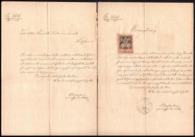 1904-1939 Fegyházi tisztviselő kinevezési és egyéb iratai, szolgálati lapja