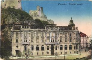 Trencsén, Trencín; Erzsébet szálló, vár / hotel, castle