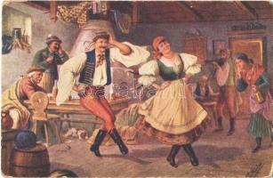 Csárdás / Hungarian folk dance. Salon Apart F.H. & S.W. IX. 5018. s: Rösler