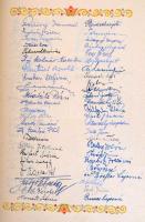 1948 Magyar Országos Szövetkezeti Központ egyedi díszalbuma  a vezérigazgató részére, minden munkatá...