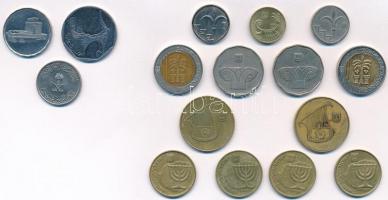 16db-os vegyes külföldi érme tétel, közte Izrael (13db), Jemen (2db), Szaúd-Arábia (1db) T:1-,2
16p...