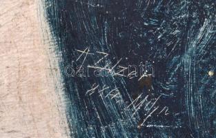 Zilzer Antal (1860-1921): A festő. Olaj, fa tábla, jelzett, 23,5×14,5 cm
