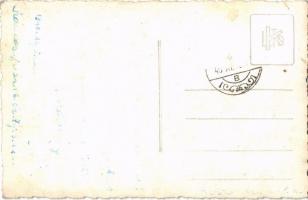 1940 Szamosújvár, Gherla; Rózsa Sándor sírja / the grave of Sándor Rózsa (ragasztónyom / gluemark)