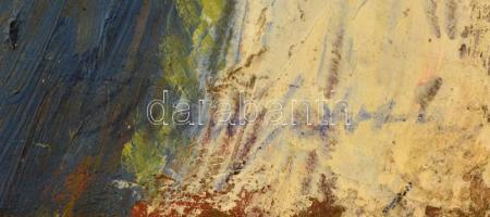 Olvashatatlan jelzéssel: Pipázó férfi. Olaj, karton, 39,5×29,5 cm