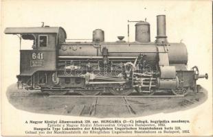 A Magyar Királyi Államvasutak 320. sor. HUNGARIA (2-C) jellegű, hegyipálya mozdonya. Építette a MÁV gépgyára Budapesten 1892-ben. A Gőzmozdony kiadása / Hungarian State Railways locomotive, mountain railway (EK)