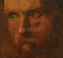 Zilzer Antal (1860-1921): Férfi portré. Olaj, vászon, jelzett,  52×41 cm