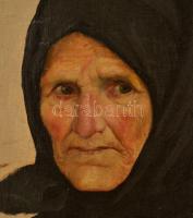 Zilzer Antal (1860-1921): Öregasszony portré. Olaj, vászon, jelzett, keretben, 45×35 cm