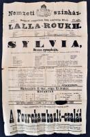 1881 Népszínház: A franciák Milánóban, Blaha Lujzával a szereplők között, 1881. nov. 10., színházi p...