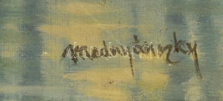 Mednyánszky jelzéssel: Vízparti fák. Olaj, vászon (hibás), keretben, 65×50 cm