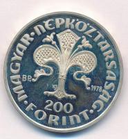 1978. 200Ft Ag "Első magyar aranyforint" T:1 (eredetileg PP) 
Adamo EM56
