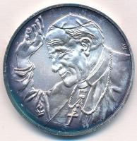 Kiss György (1943-) 1991. "II. János Pál pápa látogatása hazánkban" jelzett Ag emlékérem t...