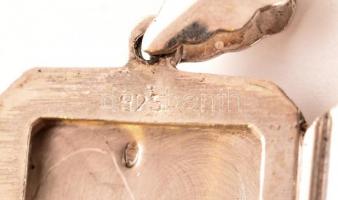 Ezüst fénykép tartó medál horpadással 9,7 g 3,1x2,1 cm