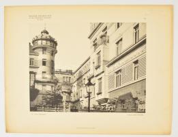 cca 1900 Wiener Neubauten. Nagy méretű fotók a bécsi építészetről. hiányos mappa 58 db feliratozott ...