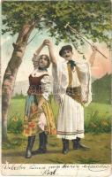 Hungarian folklore, couple (szakadás / tear)