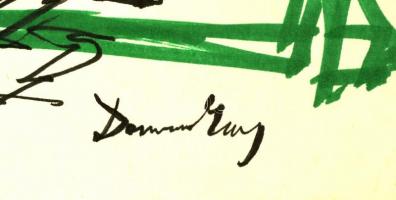 Olvashatatlan jelzéssel: Ipari gépek. Filc, papír, 29×40 cm