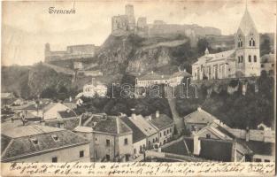 1905 Trencsén, Trencín; vár és templom / castle and church (Rb)