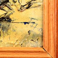 Fleischer Anna: Táj. Olaj, vászon. Jelzett 13,5x18,5 cm Keretben