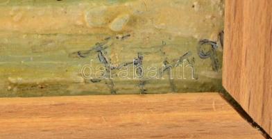 Fleischer Anna: Táj. Olaj, vászon. Jelzett 13,5x18,5 cm Keretben