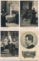 20 db RÉGI használatlan vallásos motívum képeslap: Bosco Szent János / 20 pre-1945 unused religious motive postcards:  Don Bosco priest