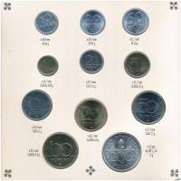 1993. 10f-200Ft (11xklf) forgalmi sor dísztokban, benne 200Ft Ag "MNB", "Magyarország...