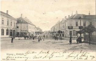 1905 Kőszeg, Király út, Pollák Sándor üzlete. Róth Jenő kiadása