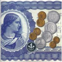 2006. 1Ft-100Ft (8xklf) forgalmi sor szettben, benne 1946-os 1Ft Ag "Hatvanéves a Forint" ...
