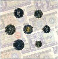 2006. 1Ft-100Ft (8xklf) forgalmi sor szettben, benne 1946-os 1Ft Ag "Hatvanéves a Forint" ...