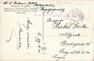 Weltkrieg 1914-1916. Österr.-ung. Hydroplan im Aufsteigen begriffen auf dem südlichen Kriegsschaupla...