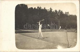 ~1899 Osztrák-magyar katonák teniszeznek / K.u.K. (Austro-Hungarian) military, soldiers playing tennis. photo (EK)