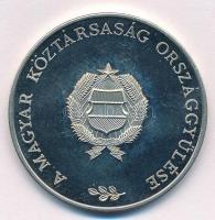 1989. "A Magyar Köztársaság Országgyűlése / Parlament- Budapest" fém emlékérem tokban (40m...