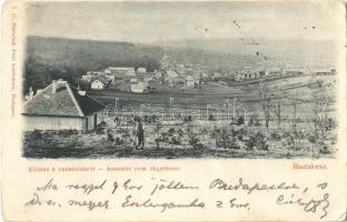 1901 Budakeszi, Kilátás a vadászlakról. Hatschek Emil kiadása (Rb)