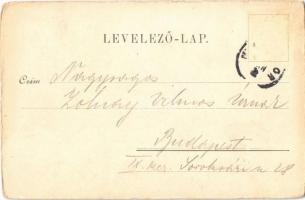 Nyírbátor, Református templom, Bazár, üzletek. Art Nouveau, floral (kopott sarkak / worn corners)