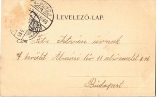 1899 Cegléd, Római katolikus templom, Szentháromság szobor (Rb)