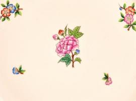 Herendi Eton mintás lapostányér ( 5 db), kézzel festett, jelzett, apró kopásnyomokkal, d: 22,5 cm (5...