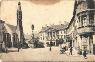 1935 Sopron, Megyeház tér, Szentháromság szobor (fl)