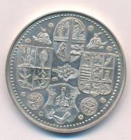 Tóth Sándor (1933-) 1985. "Szabolcs vezér - Nyíregyháza" peremen jelzett Ag emlékérem (43,...