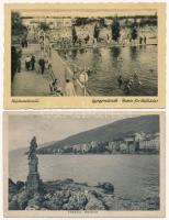 30 db RÉGI képeslap: magyar és külföldi városok, motívum képeslapok / 30 pre-1945 postcards: Hungarian and European towns and motives