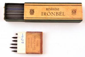 cca 1930 6 db töltőtoll hegy és egyéb írószer doboz tartalommal. Pest gem, Schuler, Minőségi irónbél...