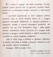 Dr. Mező Ferenc Az olympiai játékok története. Gróf Klebelsberg Kuno vallás és közoktatási m. kir. m...