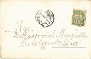 1906 Zólyom, Zvolen; vár, vasútvonal / Zvolensky hrad / castle, railway line (EK)