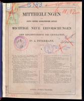 1858 Mittheilungen aus Justus Perthes geographischer Anstalt über wichtige neue Erforschungen auf dem Gesammtgebiete der Geographie von Dr. A Petermann, I-X., XIII