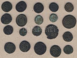 Római Császárság 20db kis- és középbronz, jobbakkal! T:3 (sok),4