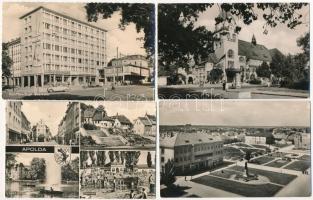 46 db MODERN fekete-fehér külföldi városképes lap az 1950-es és 1960-as évekből / 46 modern black and white European town-view postcards from the 50's and 60's