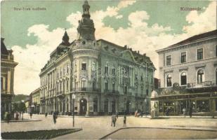 1912 Kolozsvár, Cluj; New York szálloda, Schuster Emil üzlete és saját kiadása / hotel, publishers shop
