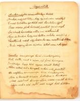 cca 1900 Magyar nóták kéziratos gyűjteménye, füzetben