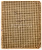 cca 1900 Magyar nóták kéziratos gyűjteménye, füzetben