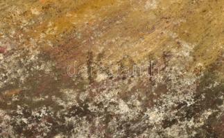 Olvashatatlan jelzéssel: Lány virágcsokorral. Olaj, vászon, 69×47 cm