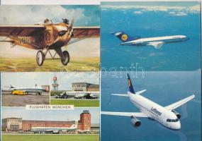 21 db MODERN motívum képeslap: repülés / 21 modern motive postcards: airplanes, aviation